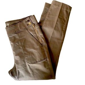 WHBM High-Rise Snap-Detail Skinny Ankle Jeans Size 8 Stretch Fall Wardrobe